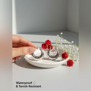 Elegant Silver Hoop Earrings